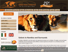 Tablet Screenshot of namibiatravel.com